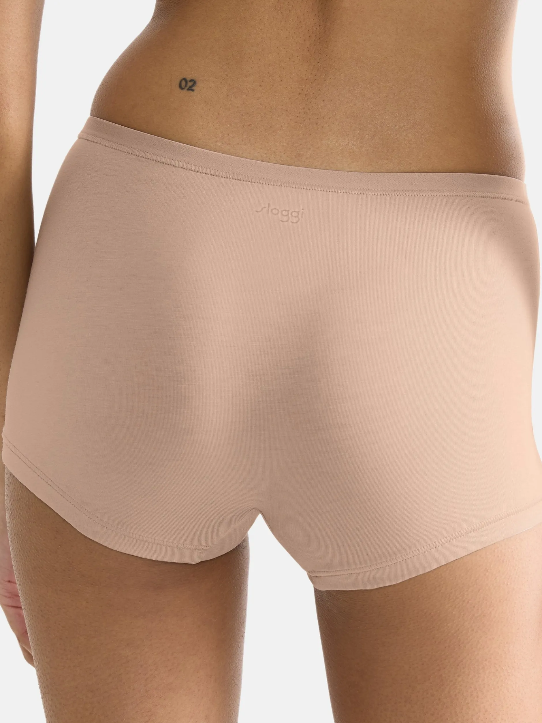 sloggi Damen Short Slip - 9er Pack GO Daily Cotton in beige
