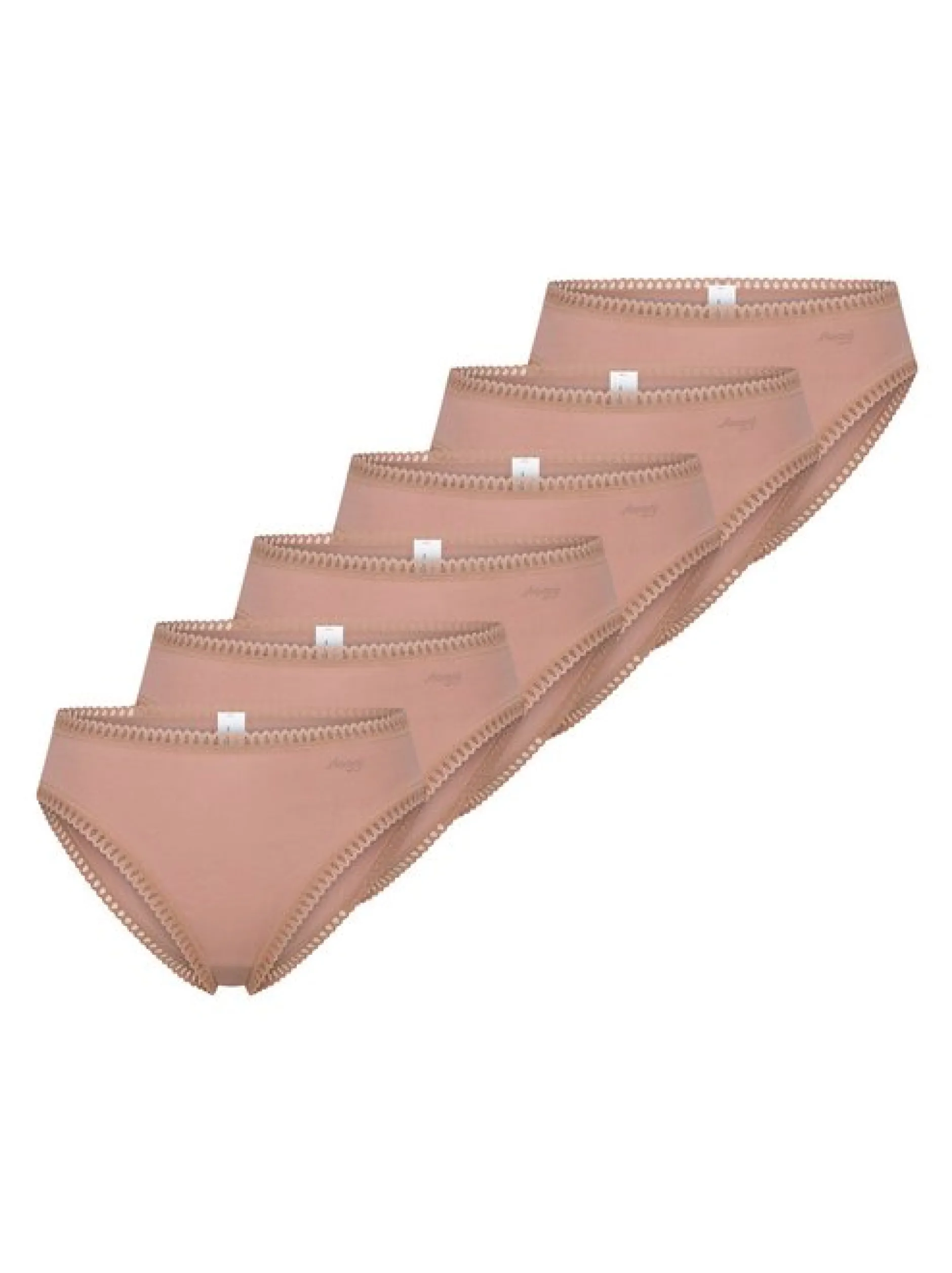 sloggi Damen Slip - 6er Pack GO Crush in braun