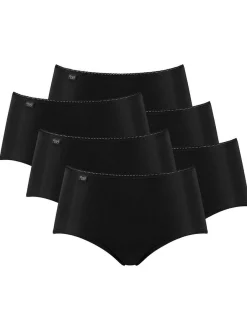 sloggi Damen Slip 6er Pack in schwarz