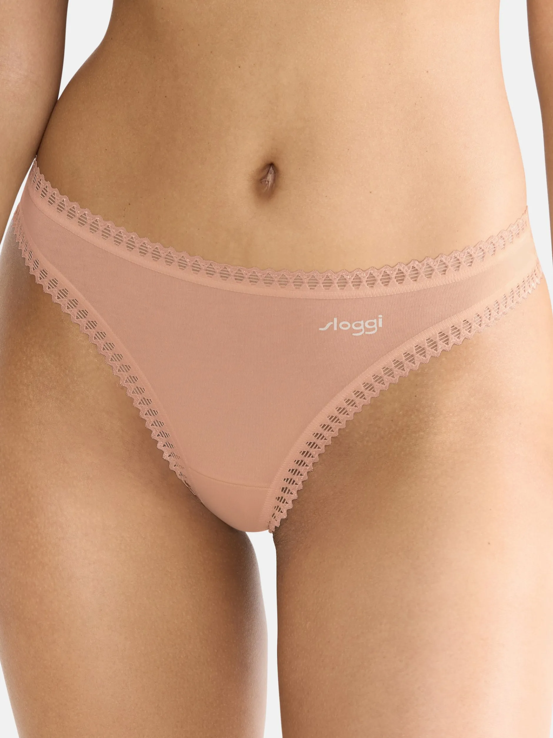 sloggi Damen String - 3er Pack GO Crush in braun