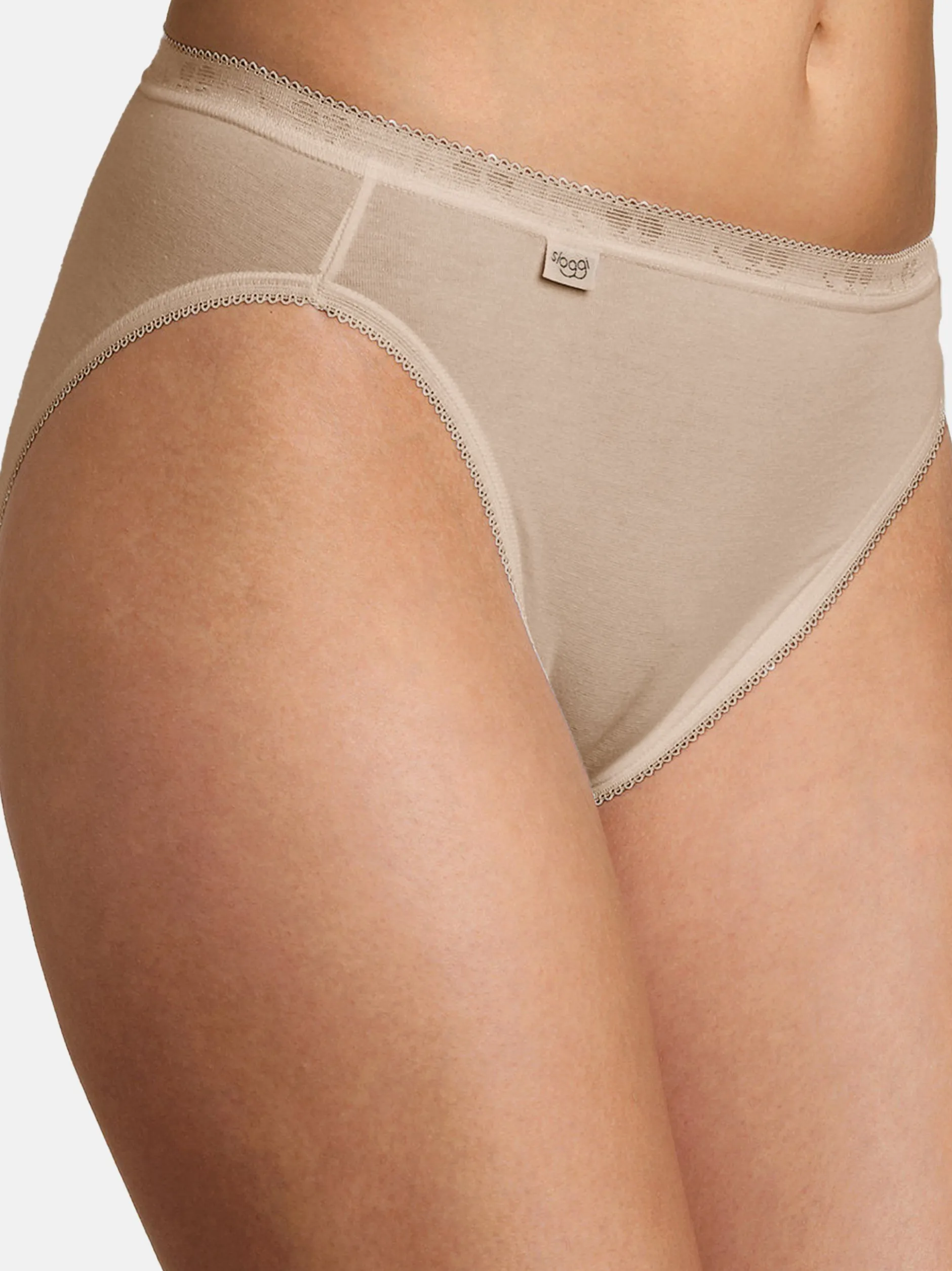 sloggi Damen Tai Slip - 4er Pack Basic+ in beige