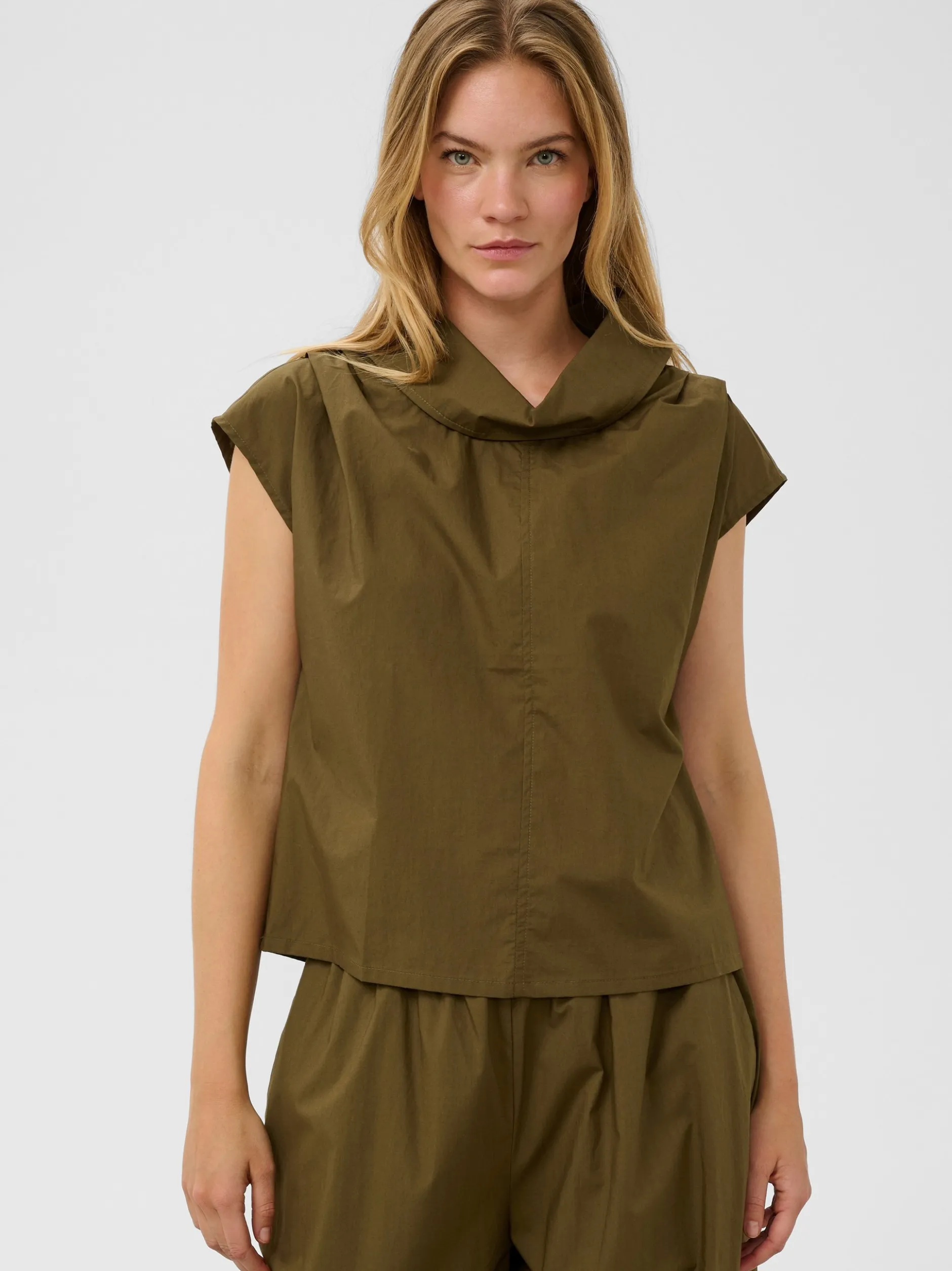 Soaked in Luxury Damen Blusenshirt SLMolopo in khaki