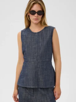 Soaked in Luxury Damen Blusentop SLLufira in blau
