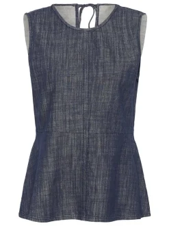 Soaked in Luxury Damen Blusentop SLLufira in blau