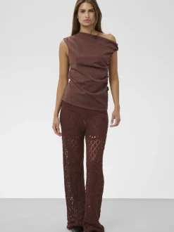 Soaked in Luxury Damen Strickhose SLBarb in braun