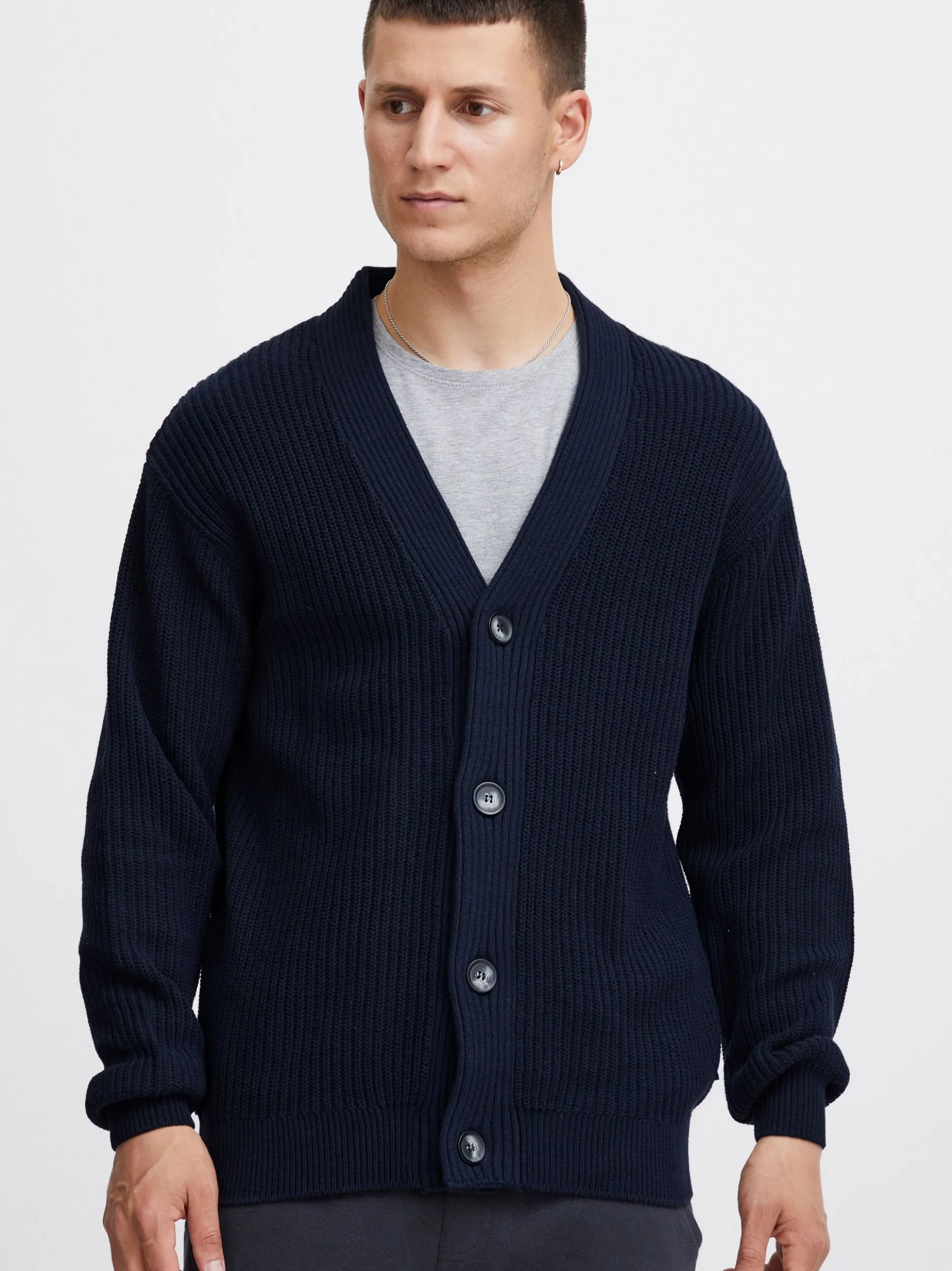 Solid Herren Cardigan - SDGore in blau