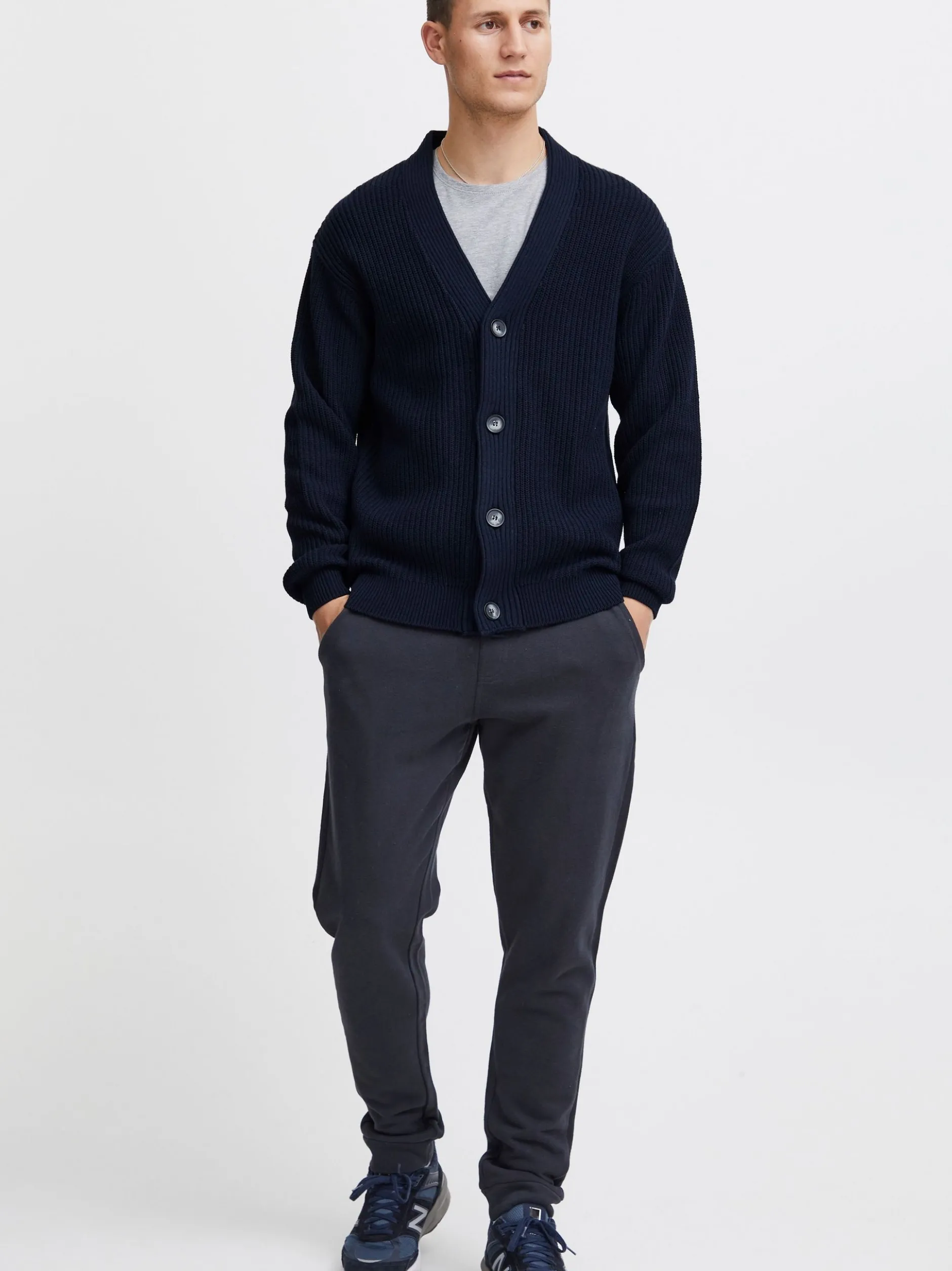 Solid Herren Cardigan - SDGore in blau