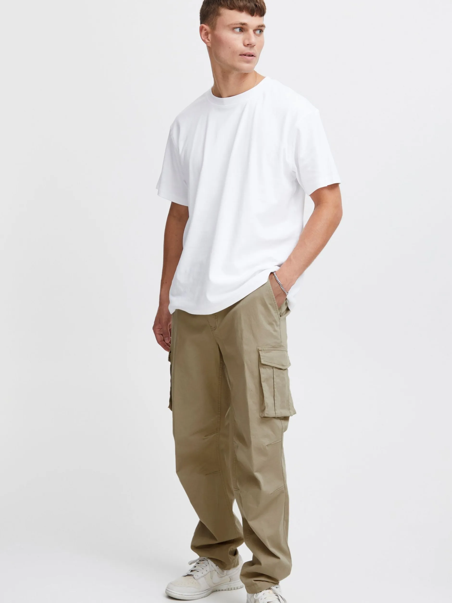 Solid Herren Cargohose - SDJoe in beige