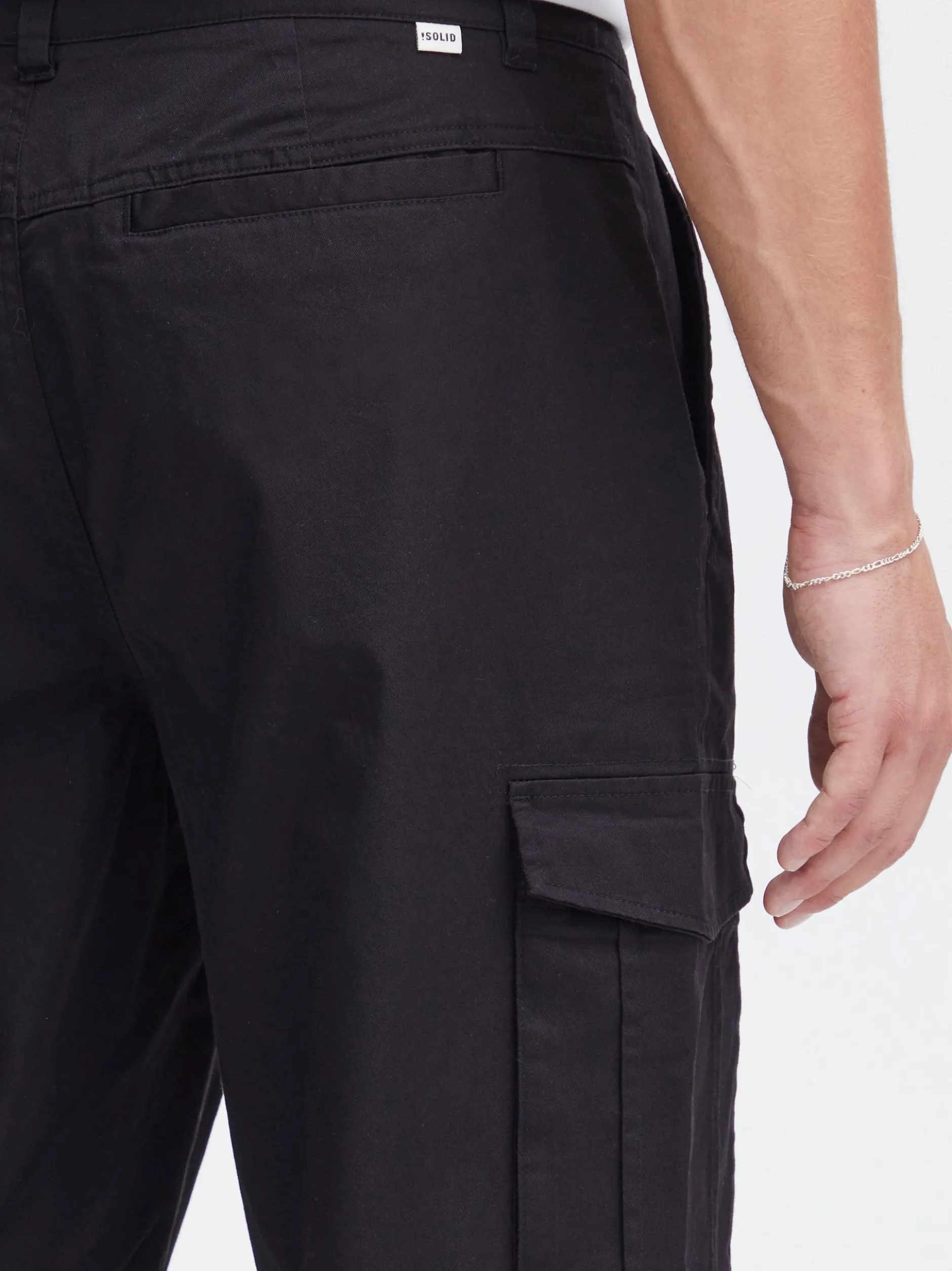 Solid Herren Cargohose - SDJoe in schwarz