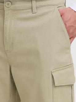 Solid Herren Cargohose - SDMohan Stretch in beige