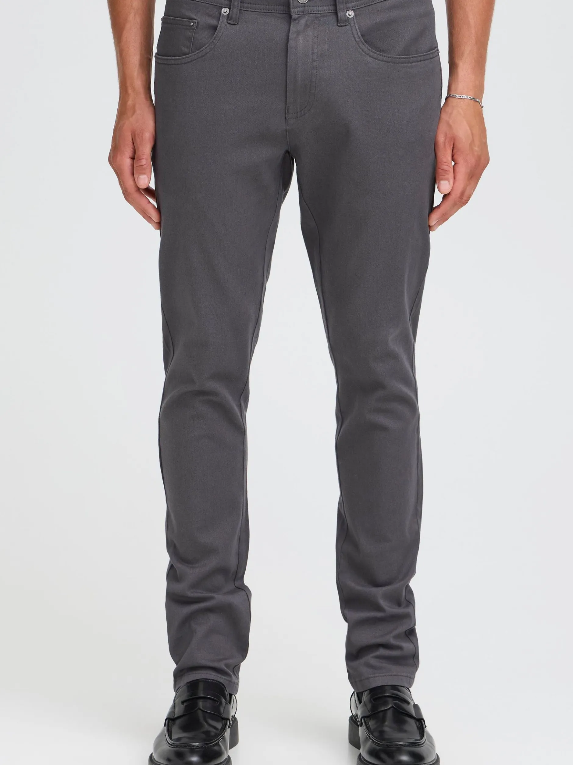 Solid Herren Chinohose - SDChai in grau