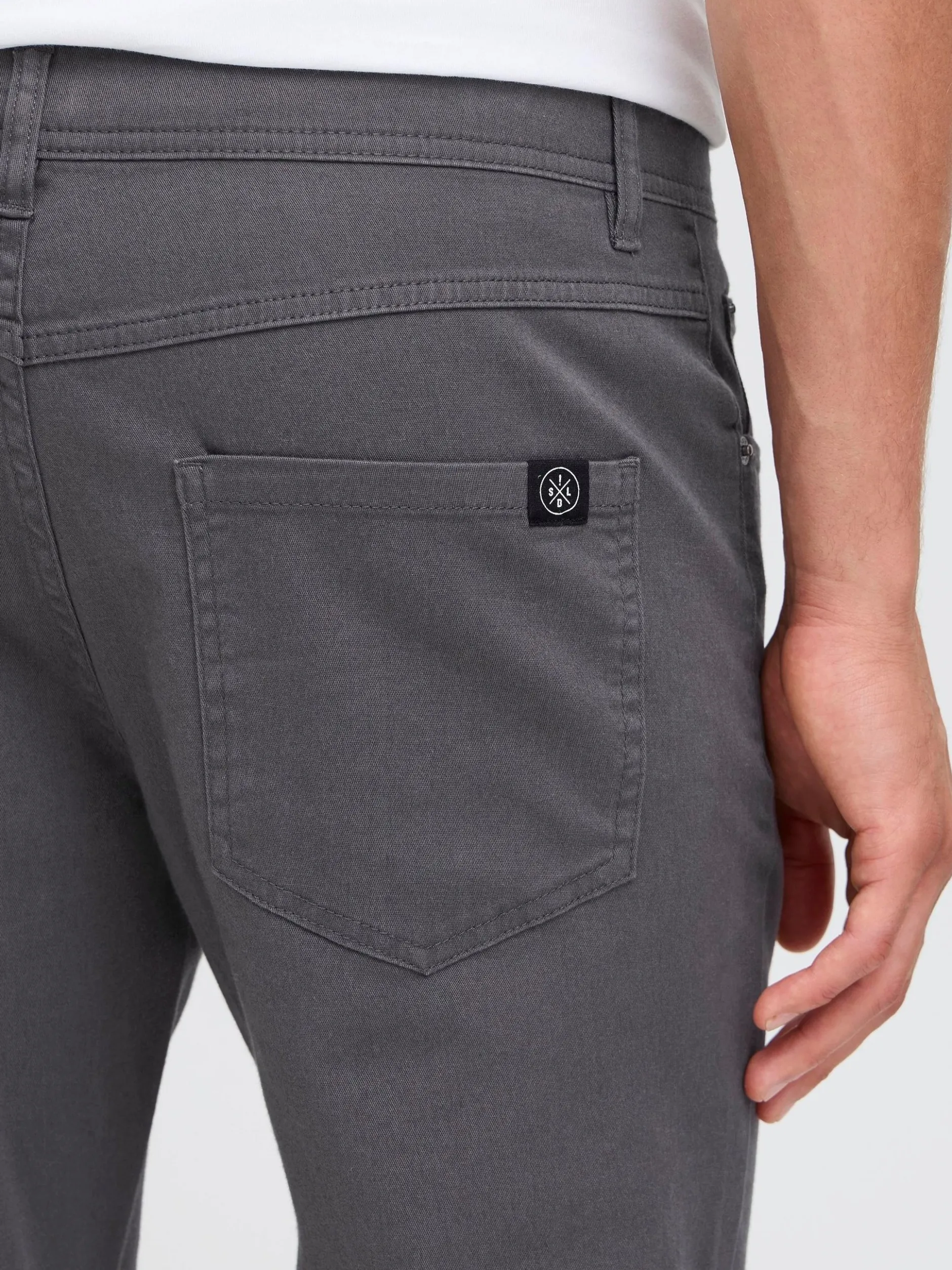 Solid Herren Chinohose - SDChai in grau