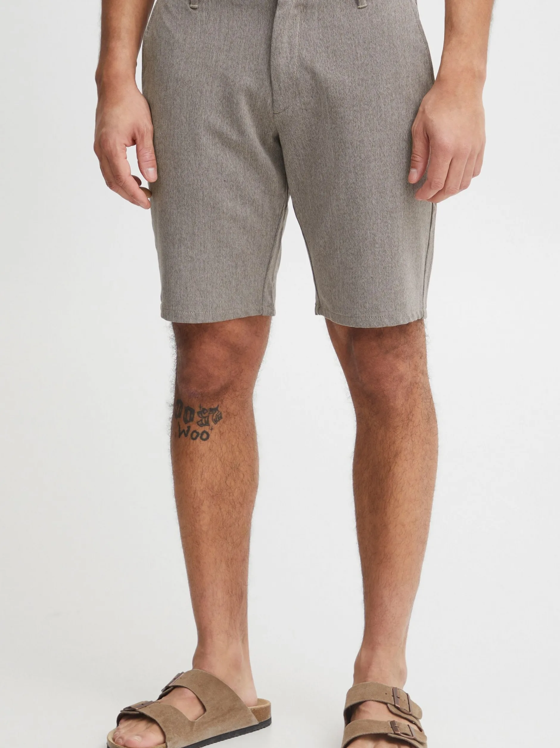 Solid Herren Chinoshorts - SDFrederic in beige