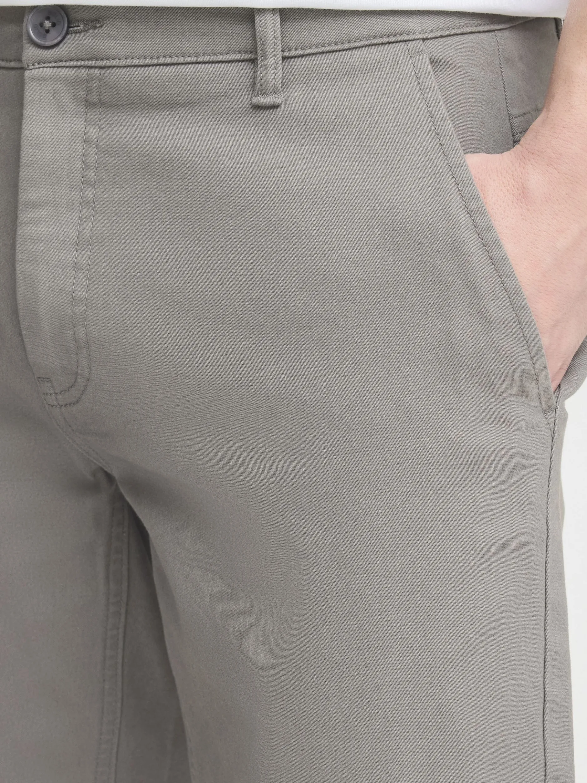 Solid Herren Chinoshorts - SDKarlo in grau