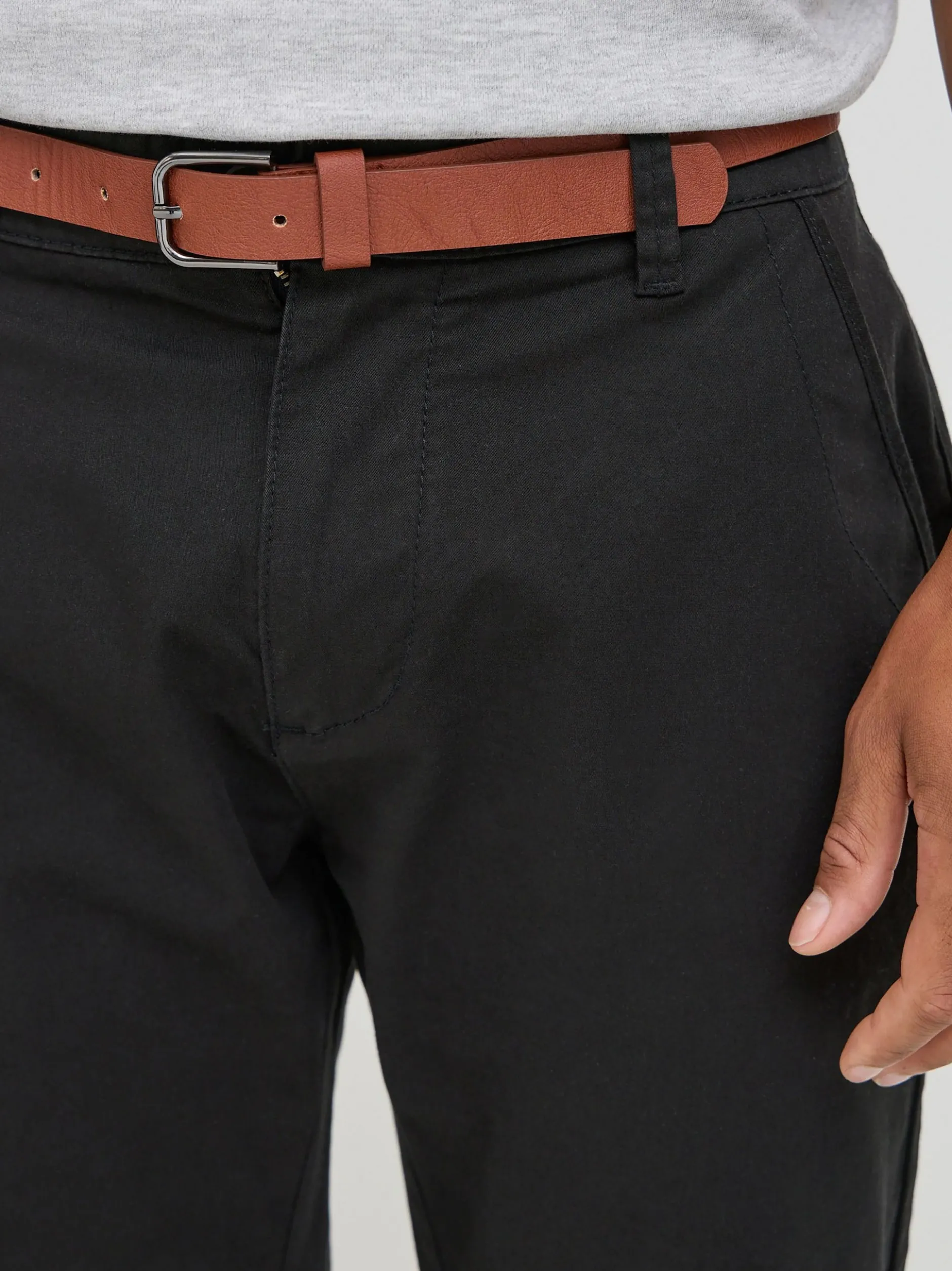 Solid Herren Chinoshorts - SDMontijo in schwarz