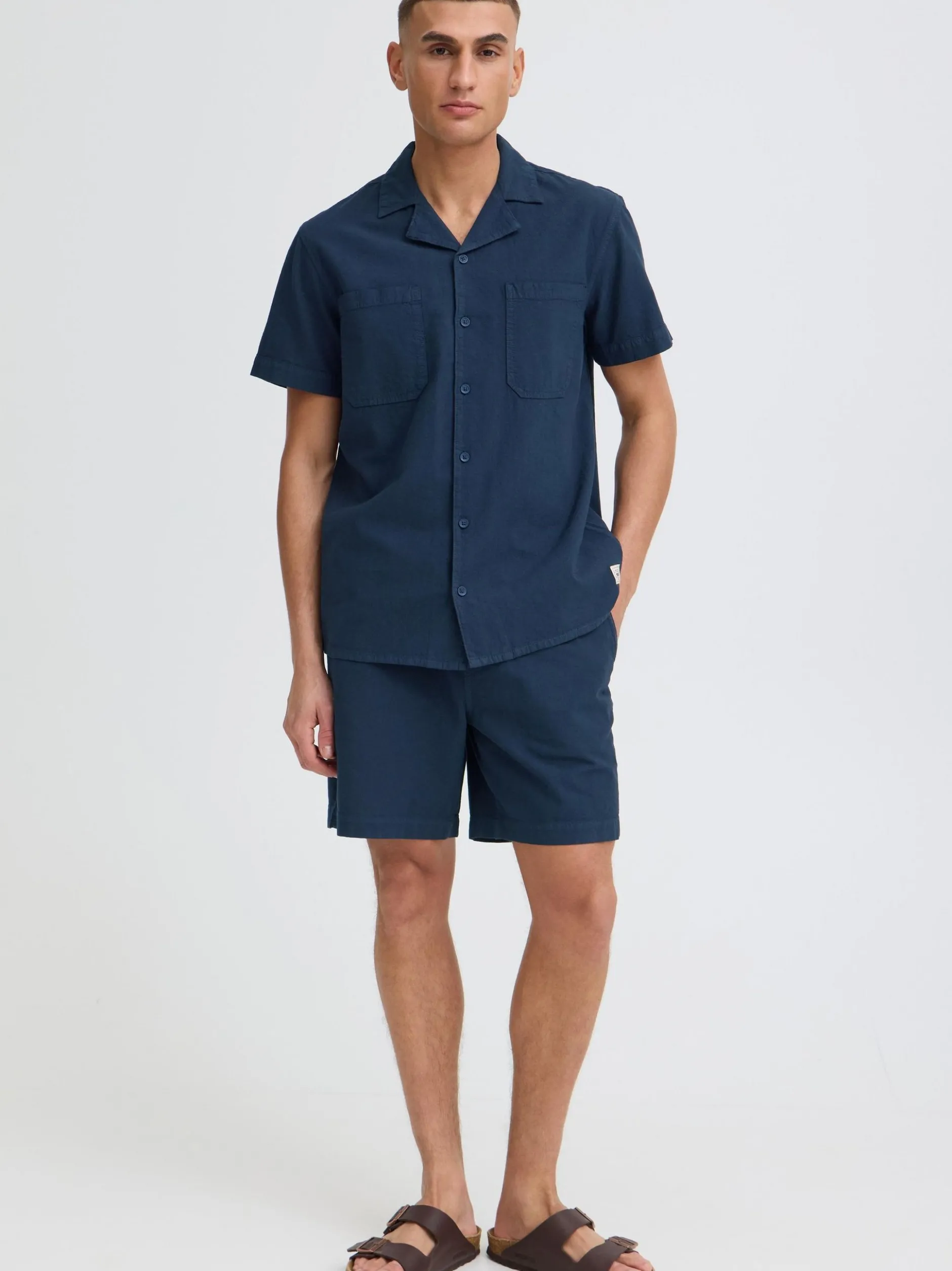 Solid Herren Chinoshorts - SDNeel in blau