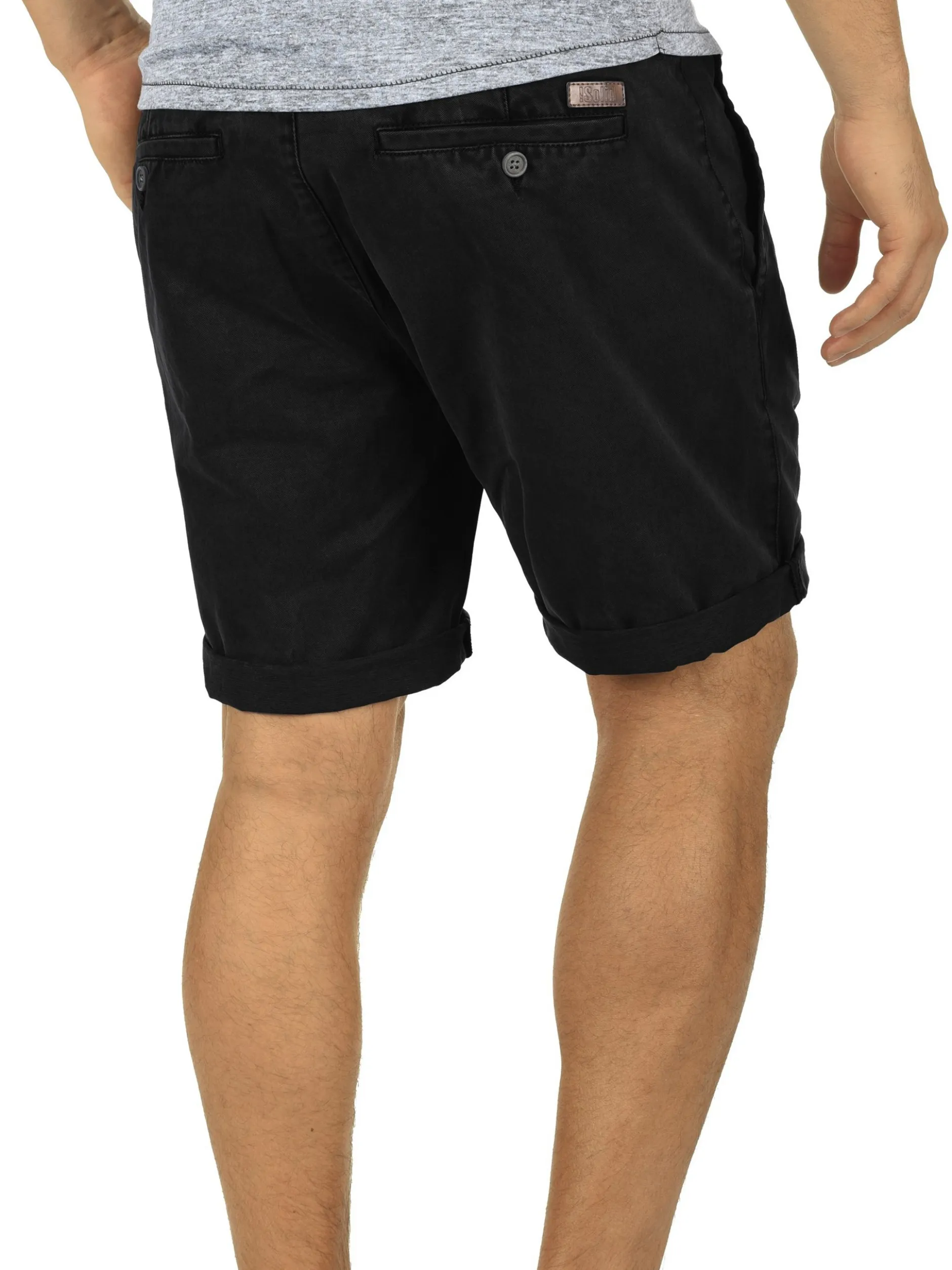 Solid Herren Chinoshorts - SDPinhel in schwarz