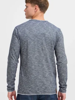 Solid Herren Langarmshirt - SDBelagos in blau