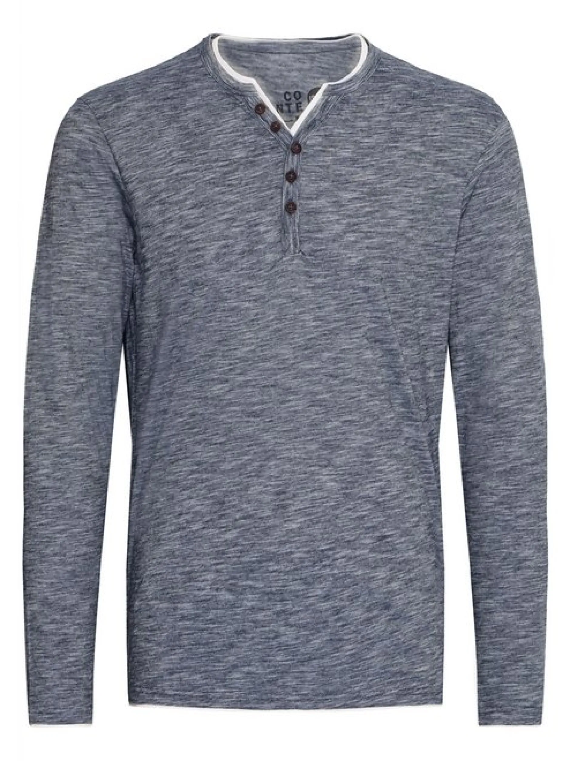 Solid Herren Langarmshirt - SDBelagos in blau