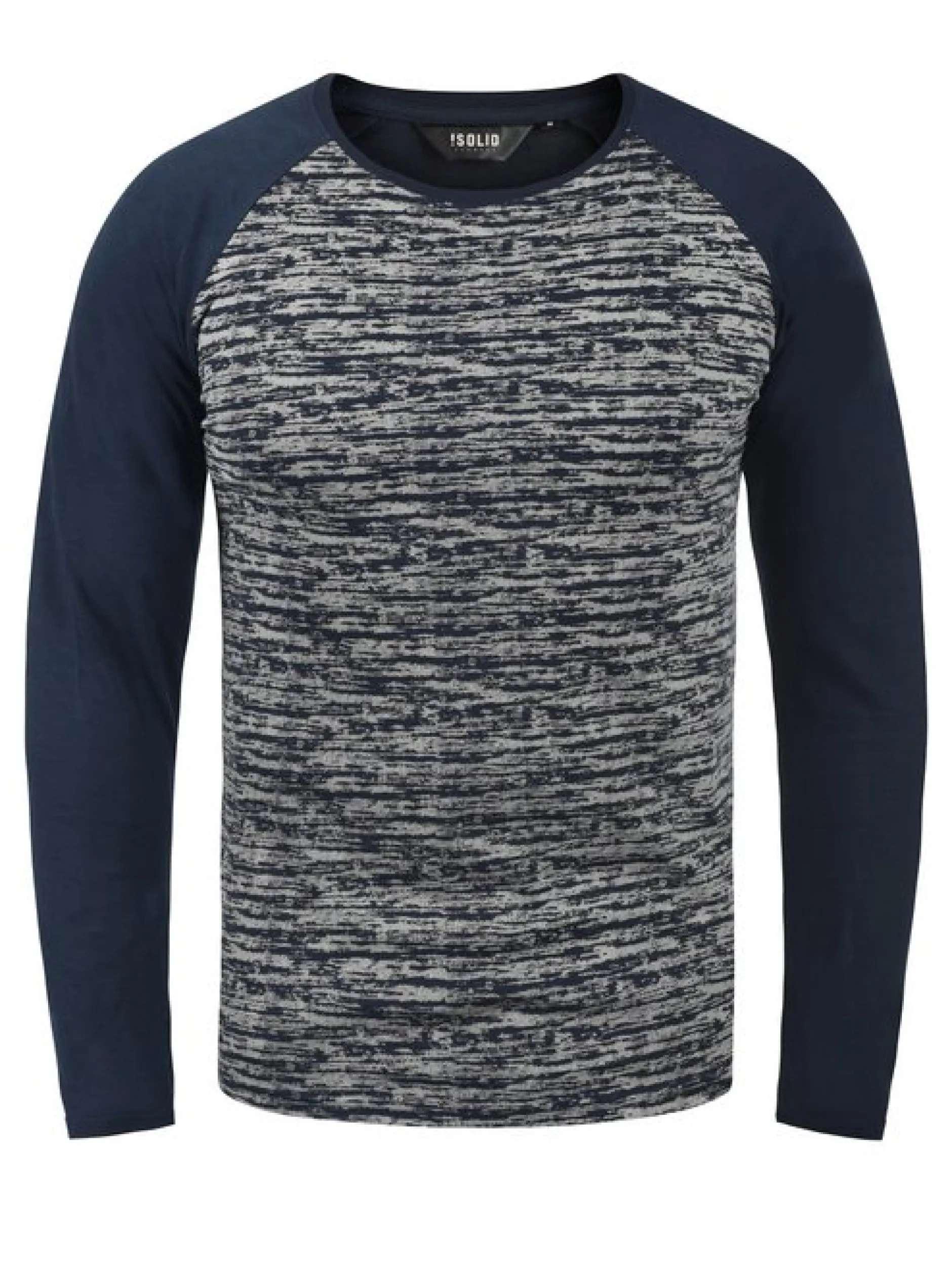Solid Herren Langarmshirt - SDMevan in blau