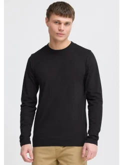 Solid Herren Langarmshirt - SDOdatten in schwarz