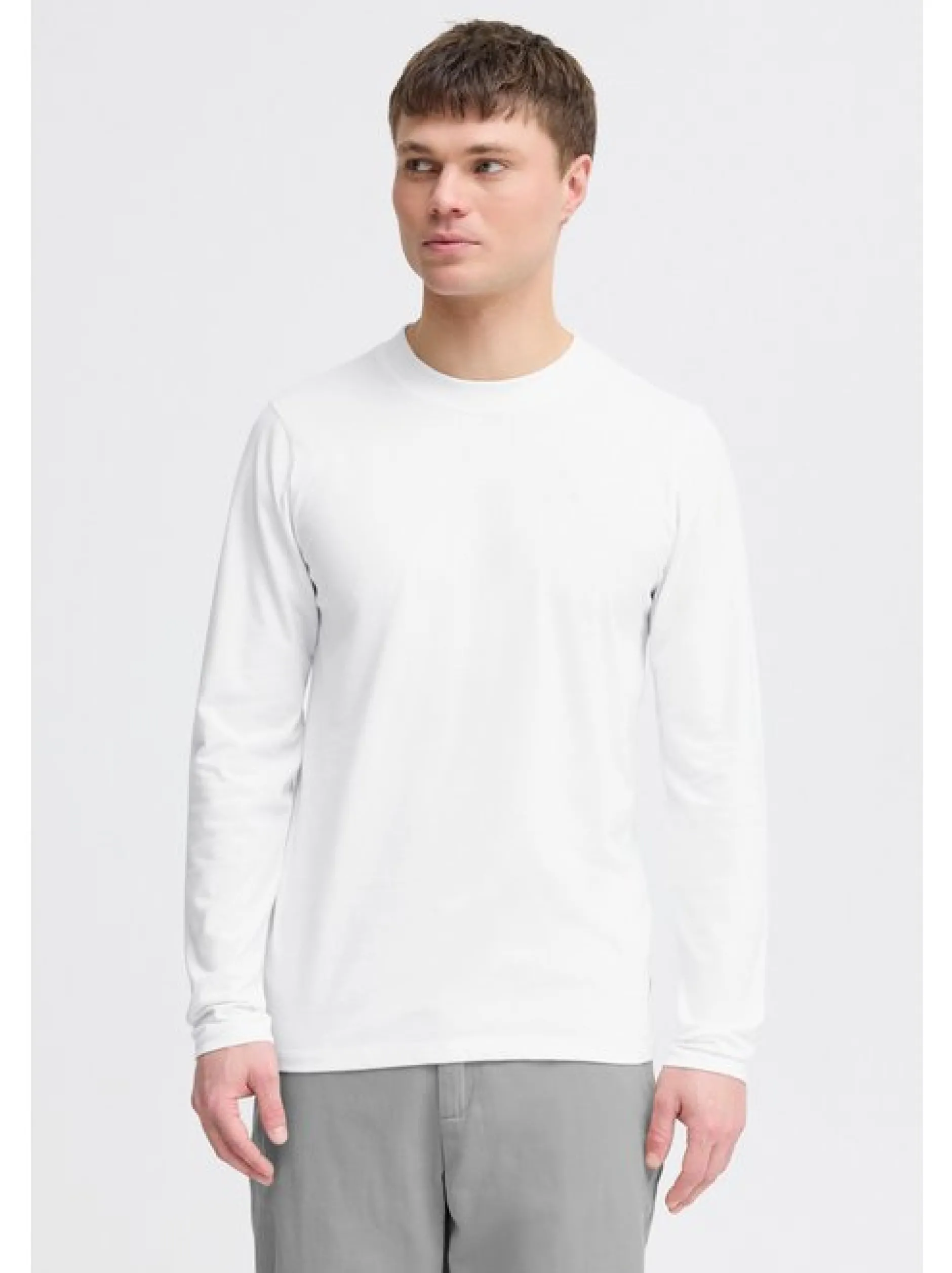 Solid Herren Langarmshirt - SDOdatten in weiß