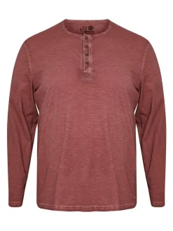 Solid Herren Langarmshirt - SDTimur Big & Tall in rot