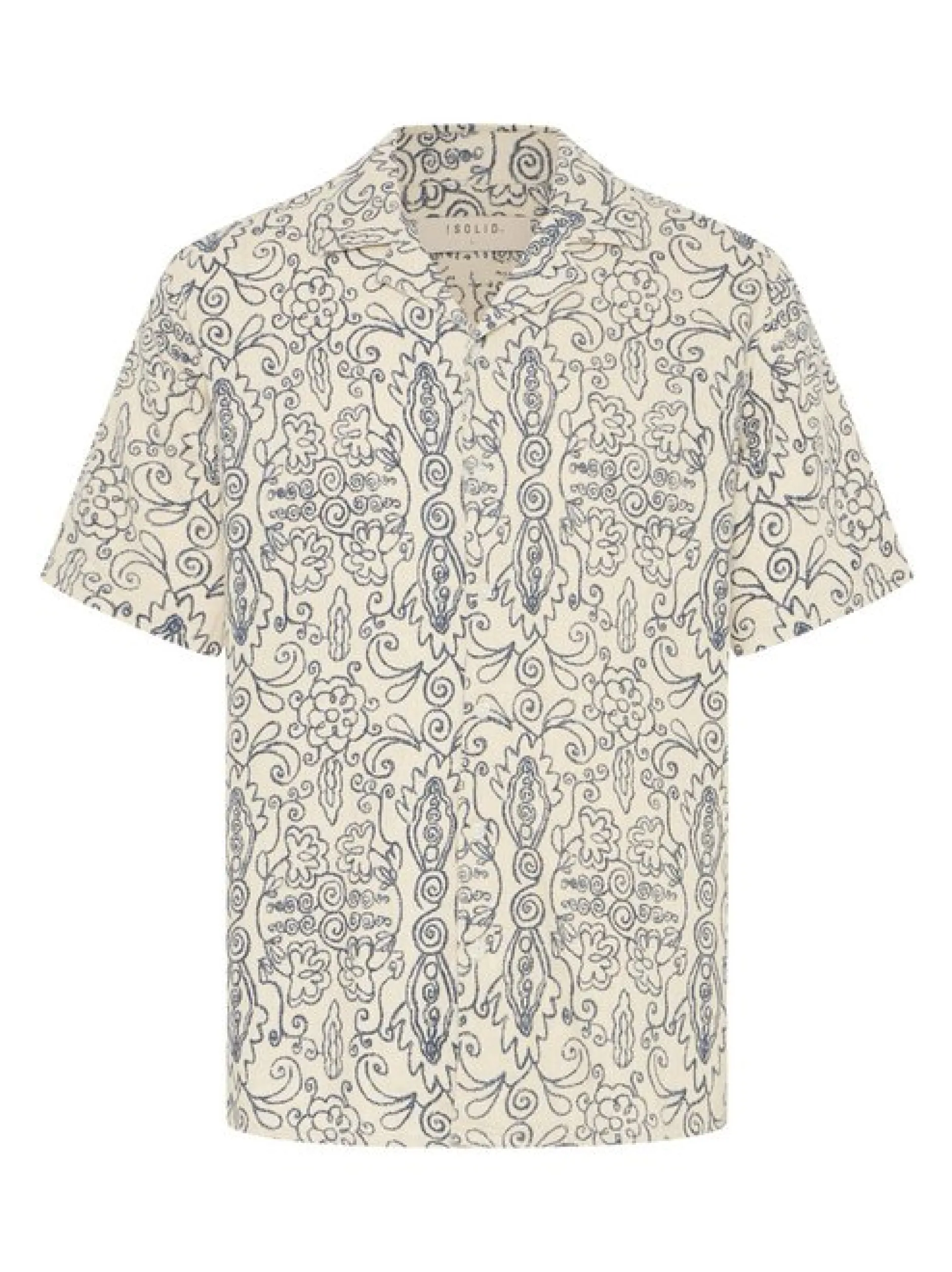 Solid Herren Leinenhemd - SDUtkolt in beige