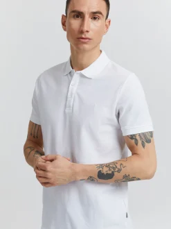 Solid Herren Poloshirt - SDAthen in weiß