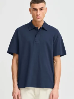 Solid Herren Poloshirt - SDOswald in blau