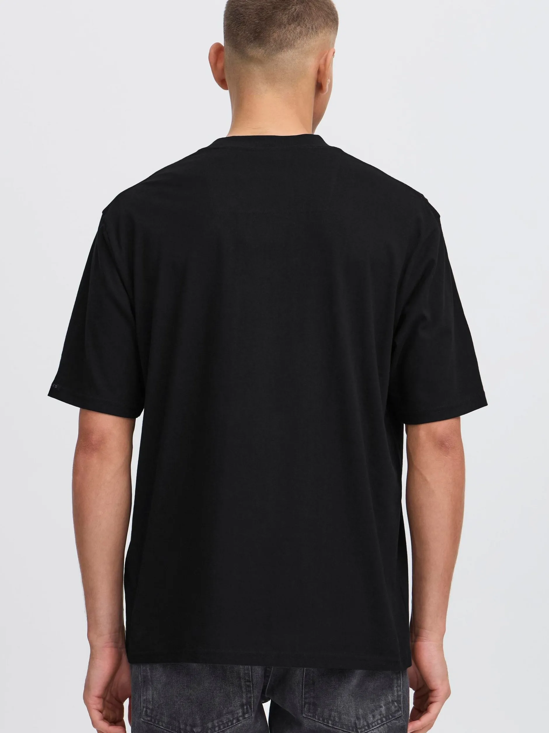Solid Herren Rundhalsshirt - SDJulian in schwarz