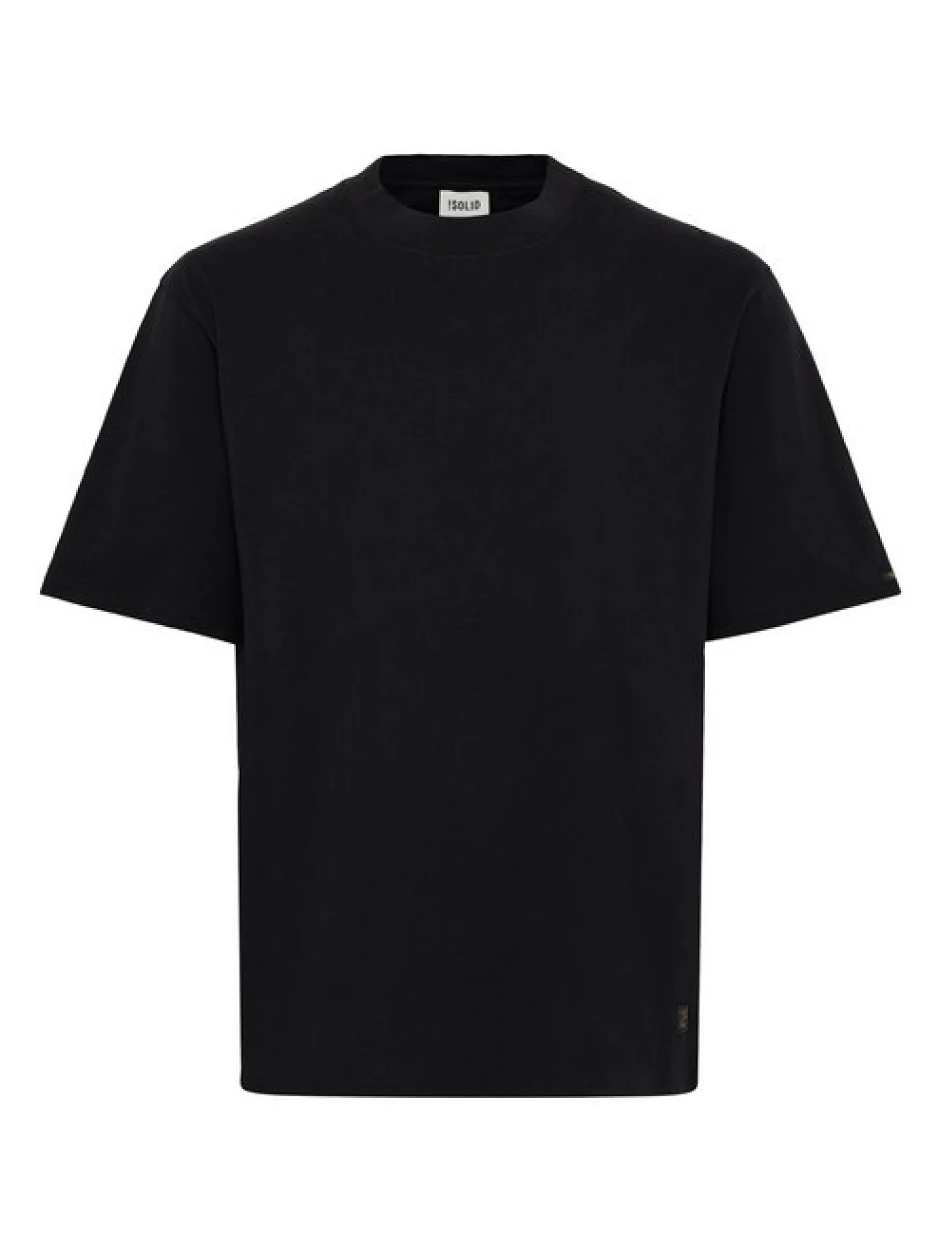 Solid Herren Rundhalsshirt - SDJulian in schwarz