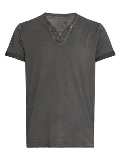 Solid Herren Rundhalsshirt - SDTino in schwarz