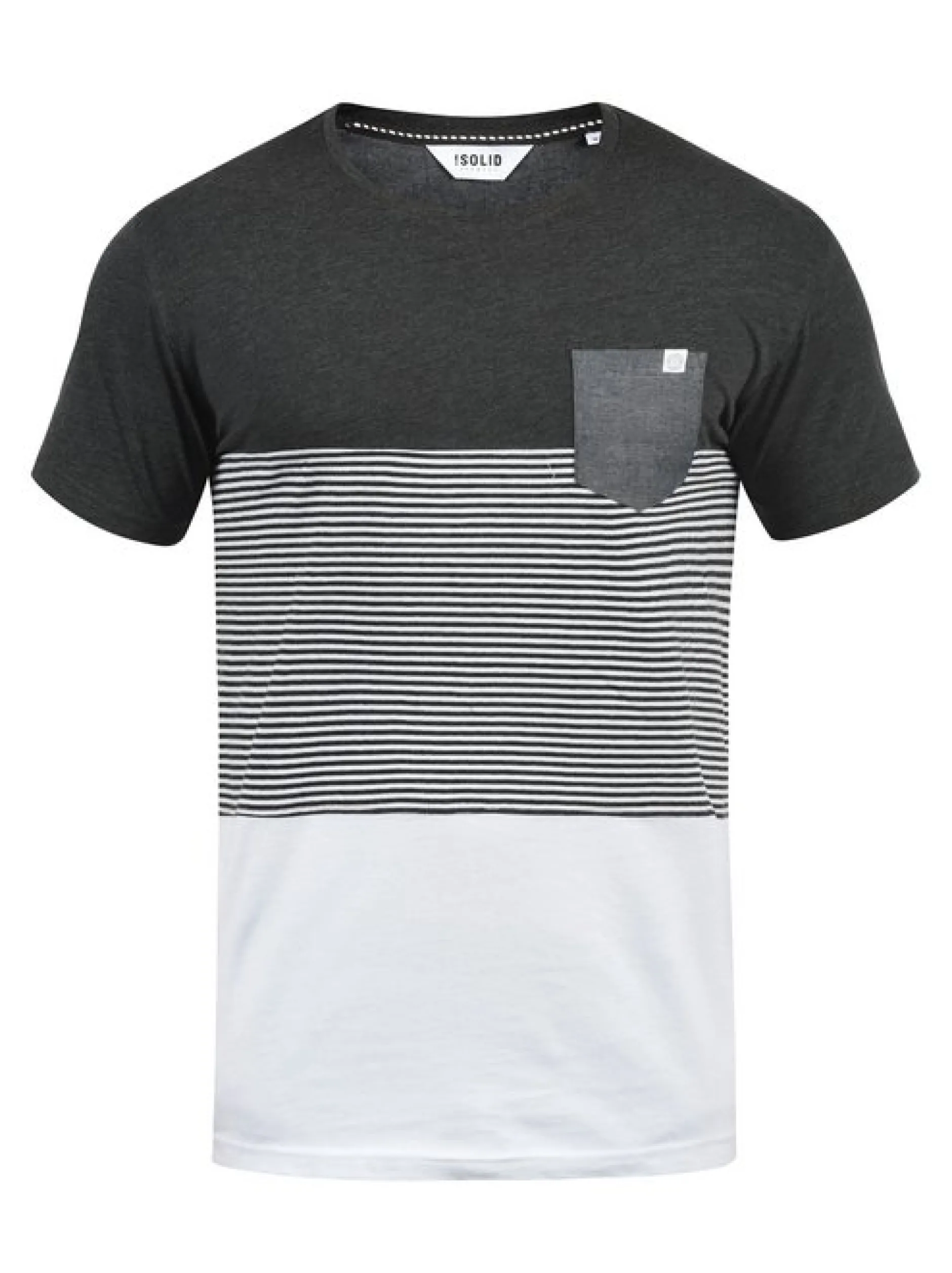 Solid Herren Rundhalsshirt - SDMalte in grau