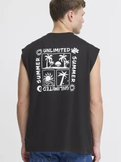 Solid Herren Rundhalsshirt - SDOlav in schwarz
