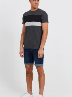 Solid Herren Rundhalsshirt - SDSascha in grau