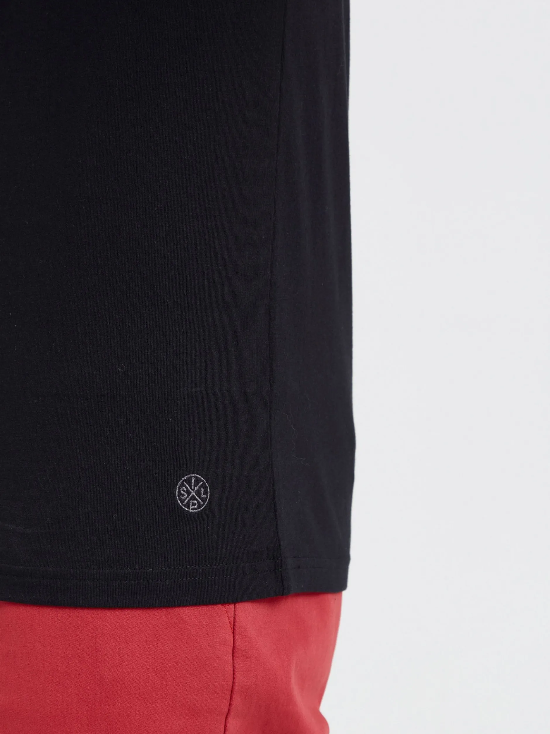 Solid Herren Rundhalsshirt - SDSascha in schwarz