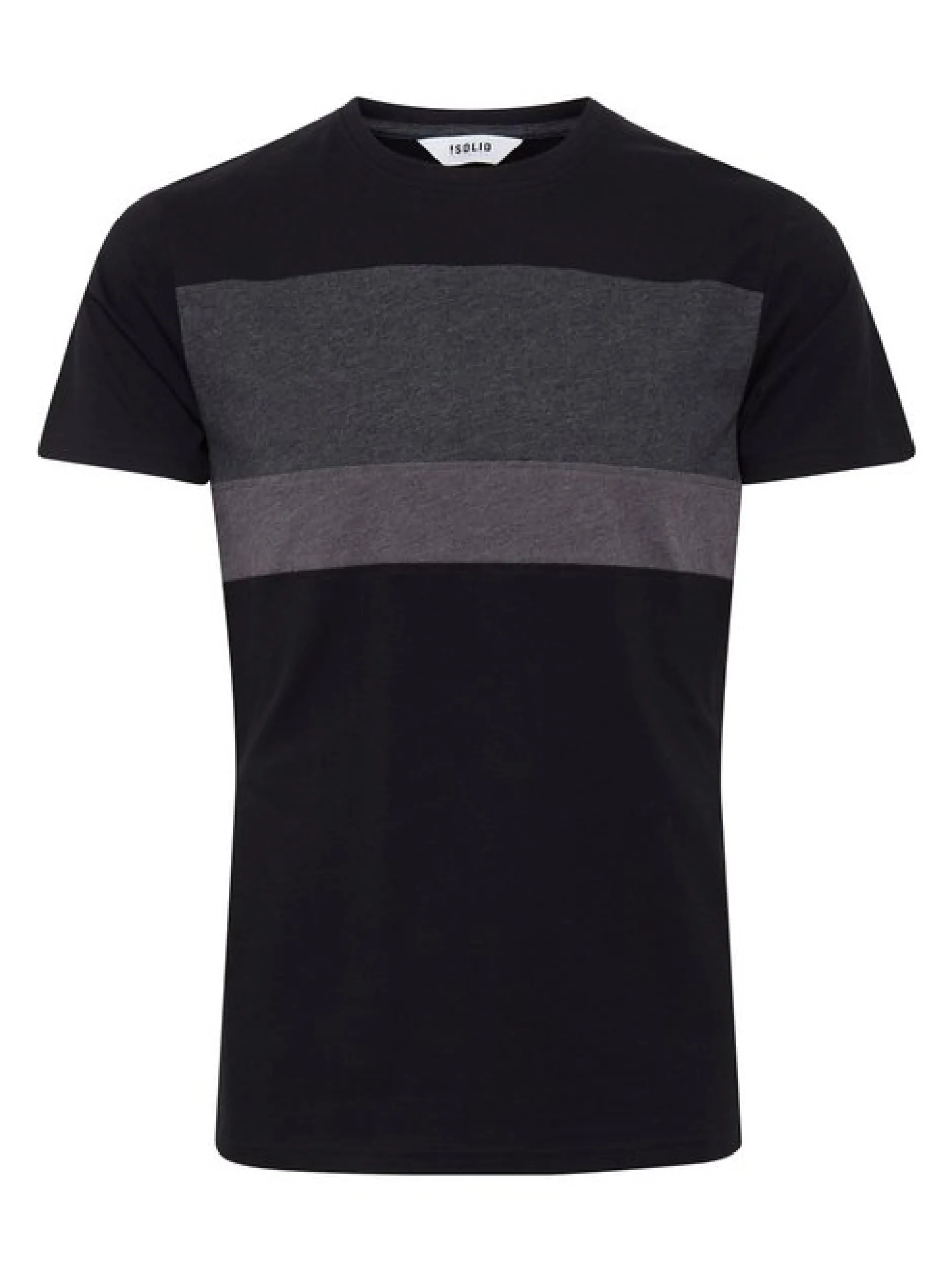 Solid Herren Rundhalsshirt - SDSascha in schwarz