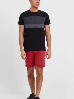 Solid Herren Rundhalsshirt - SDSascha in schwarz