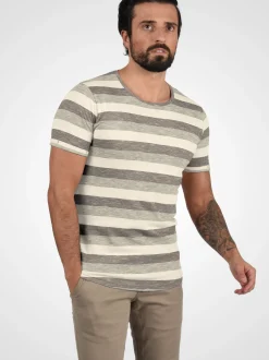 Solid Herren Rundhalsshirt - SDThicco in schwarz