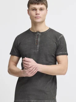 Solid Herren Rundhalsshirt - SDTihn in schwarz