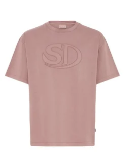 Solid Herren Rundhalsshirt - SDUncaster in rosa