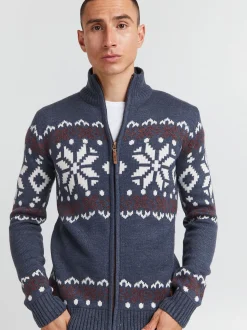 Solid Herren Strickjacke - SDNoran in blau