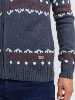 Solid Herren Strickjacke - SDNoran in blau