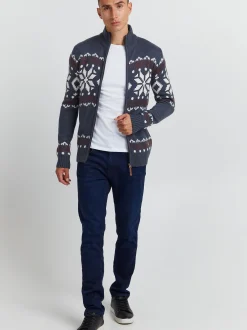 Solid Herren Strickjacke - SDNoran in blau
