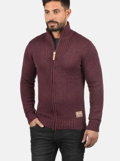Solid Herren Strickjacke - SDPoul in rot