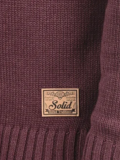 Solid Herren Strickjacke - SDPoul in rot