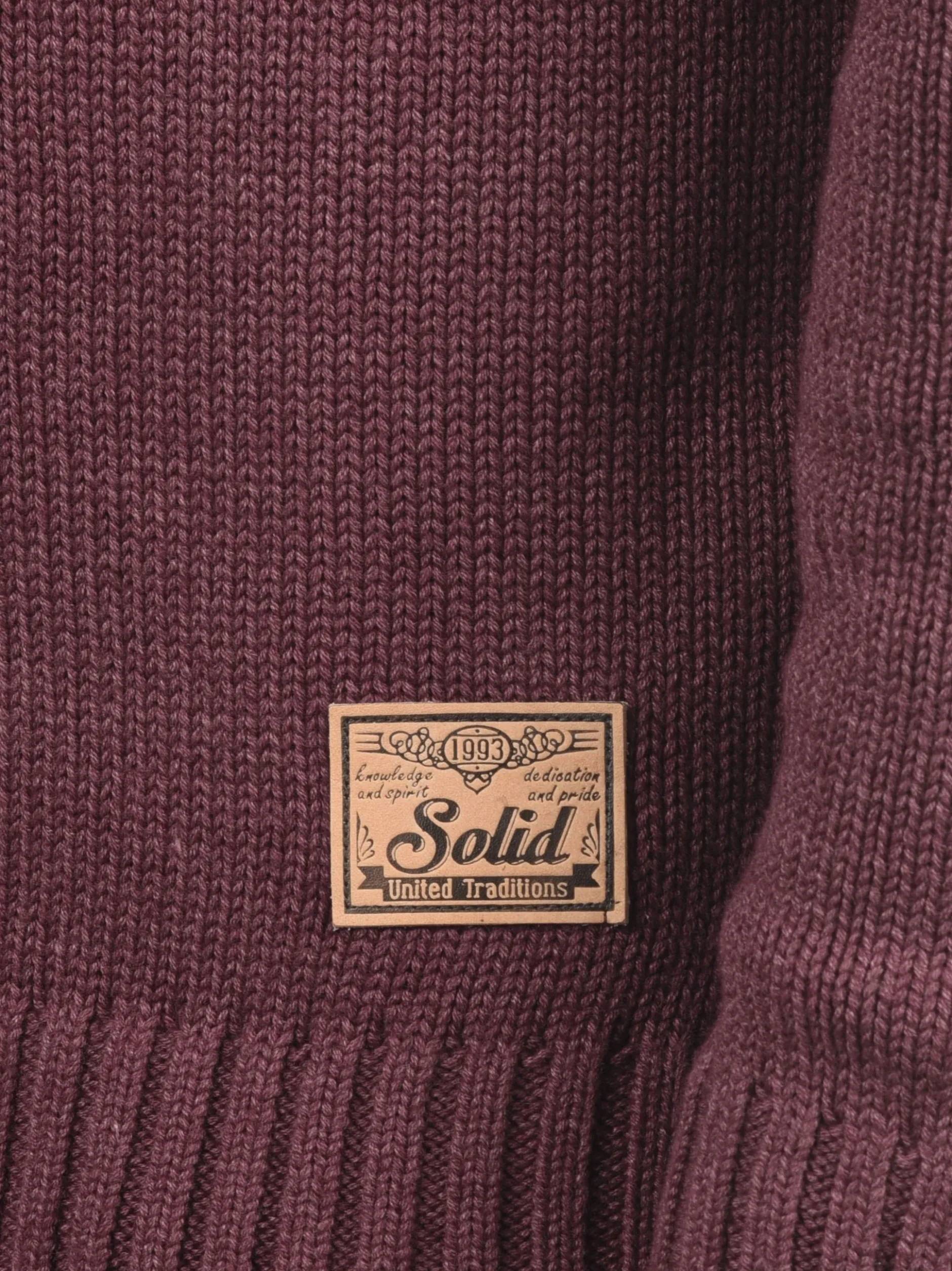 Solid Herren Strickjacke - SDPoul in rot