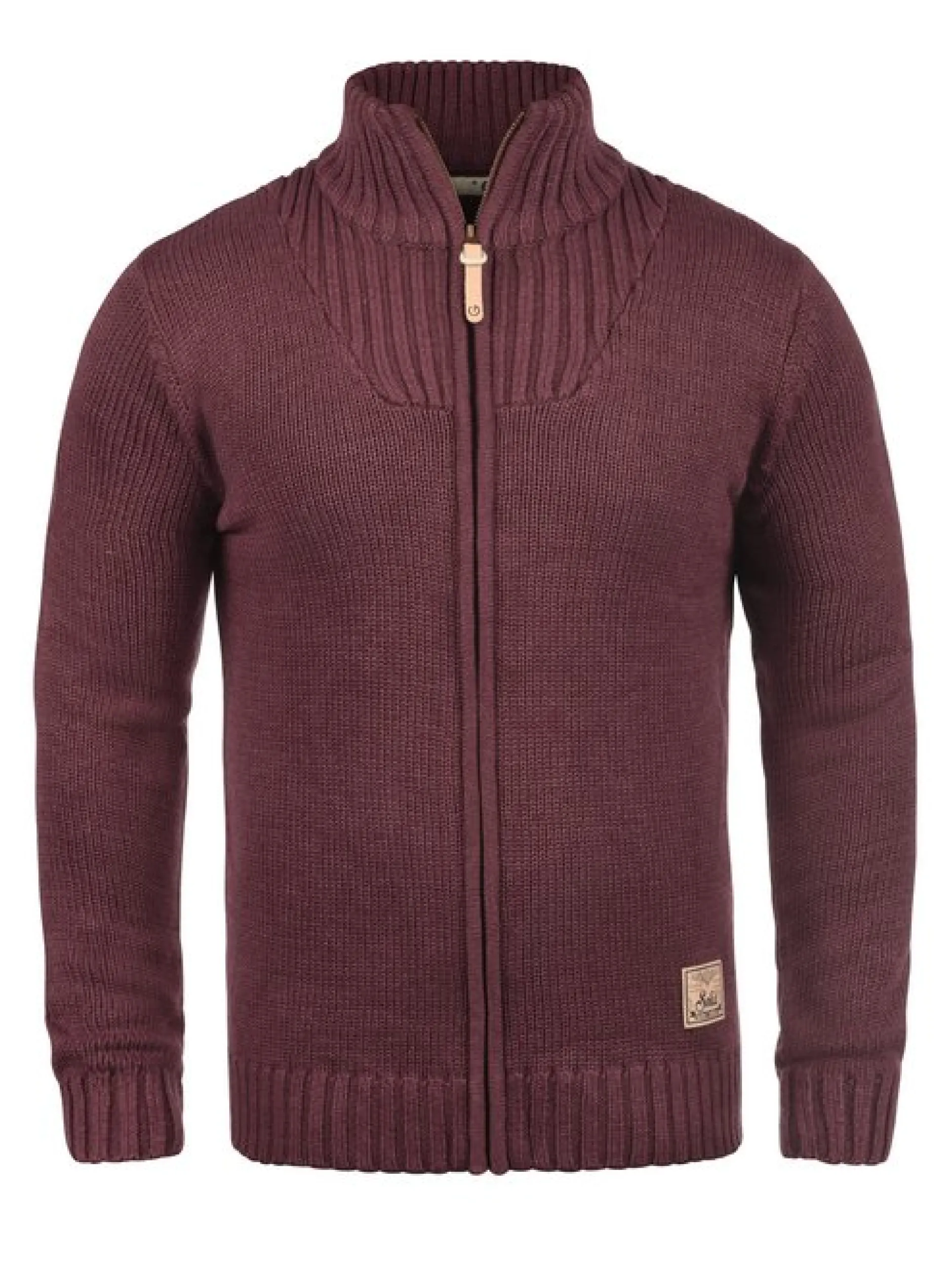 Solid Herren Strickjacke - SDPoul in rot