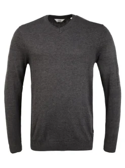 Solid Herren Strickpullover - SDAlegre in grau
